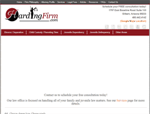 Tablet Screenshot of hardingfirm.com